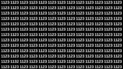 Quick Illusion Challenge: Find 1132 Hidden Among 1123s in 7 Seconds