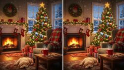 Festive Spot the Difference: Find 3 Hidden Changes in the Christmas Image