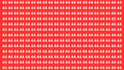 Optical Illusion Challenge: Find the Inverted 24 and 42 Within 7 Seconds