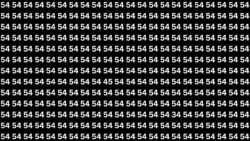 Optical Illusion Challenge: Spot 45 and 34 Hidden Among 54s
