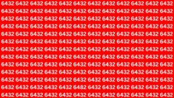 6-Second Optical Illusion Challenge: Can You Find 6482 Hidden Among 6432s?