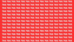 Optical Illusion Challenge: One Number Is Different — Find 769 Among Repeating 766s