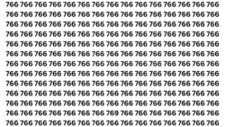 Optical Illusion Test: Can You Find 769 Among 766s in 5 Seconds