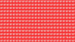 Optical Illusion Challenge: Spot the Inverted 78 and 89 Among 87s in 9 Seconds