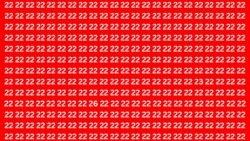 Find 26 and 23 Hidden Among 22 Before 9 Seconds Run Out