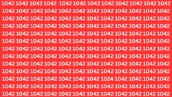Optical Illusion Challenge: Spot 1024 Among 1042s in 7 Seconds