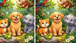Optical Illusion Challenge: Spot 5 Differences in the Animal Pictures Within 10 Seconds