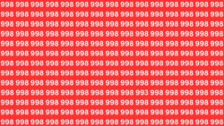 Optical Illusion Challenge: Find 993 Among Identical 998s Before Time Runs Out