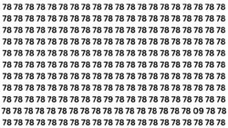 Optical Illusion IQ Test: Can You Find 07 and 79 Before the Timer Ends?
