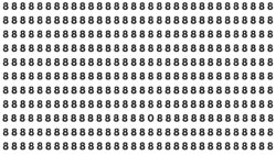Optical Illusion Test: Find the Hidden 0 Among 8s Before 8 Seconds Run Out