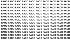 Optical Illusion Visual Test: Can You Spot the Word ROAD Within 8 Seconds