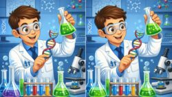 Spot 3 Differences Between the Scientist Images in Just 10 Seconds