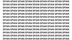 Visual Word Illusion: Find the Word SPAIN Hidden Among SPIAN